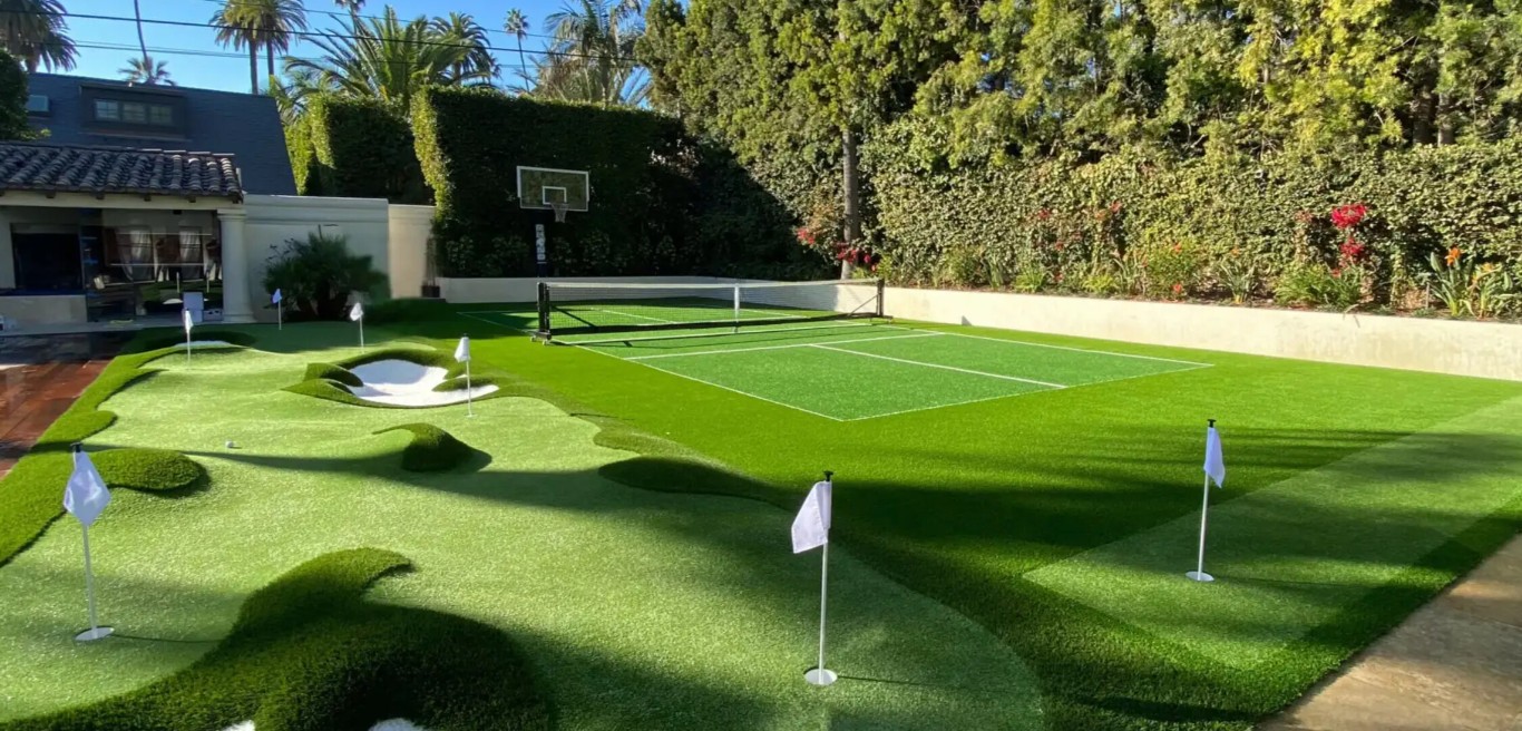 Luxury artificial grass installation by GreenMosaic in Pittsburg, CA