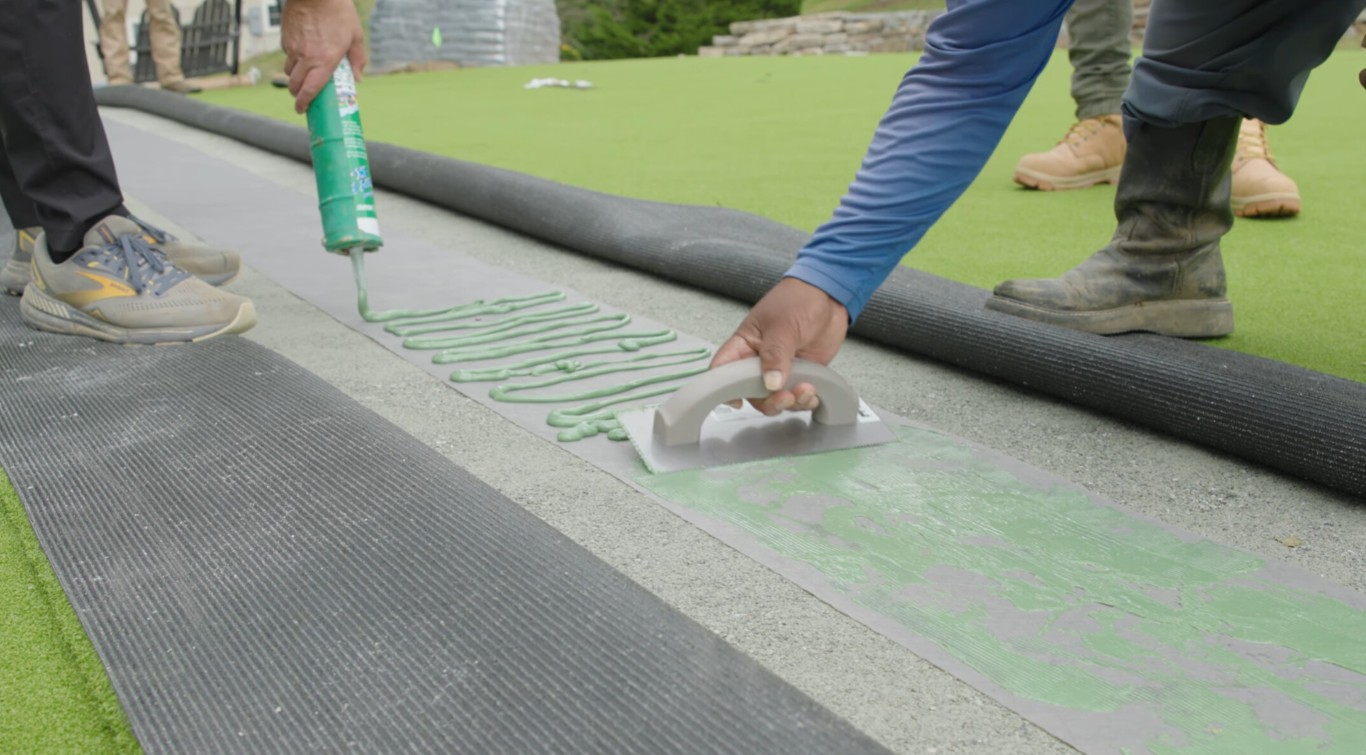 Paver and turf combination installation in Pittsburg, CA